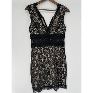 NWT Eilly Bazar Dress Lace Sheer Mini Black Whimsigoth Fairy grunge babydoll M
